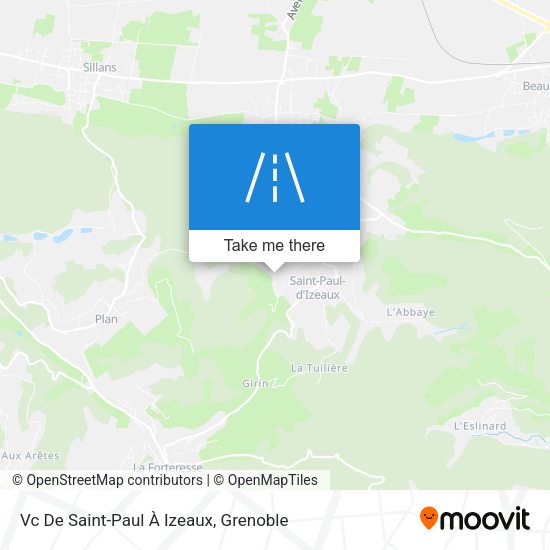 Vc De Saint-Paul À Izeaux map