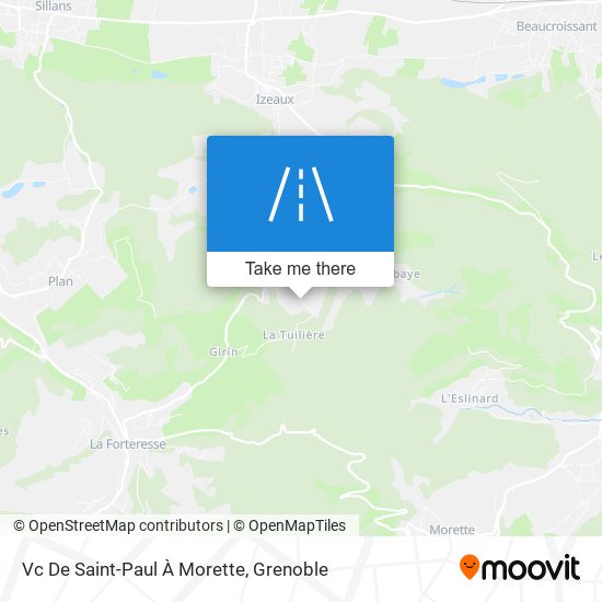 Vc De Saint-Paul À Morette map