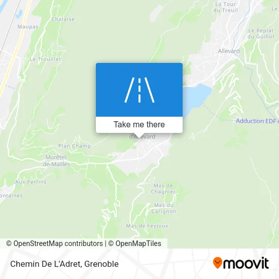 Chemin De L'Adret map