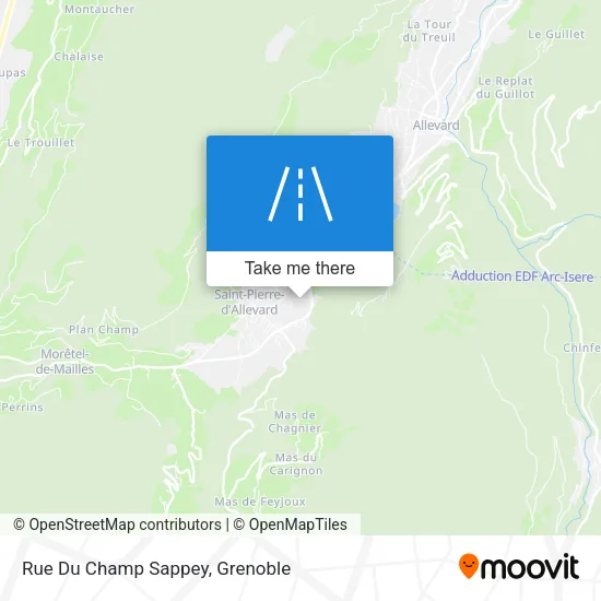 Rue Du Champ Sappey map