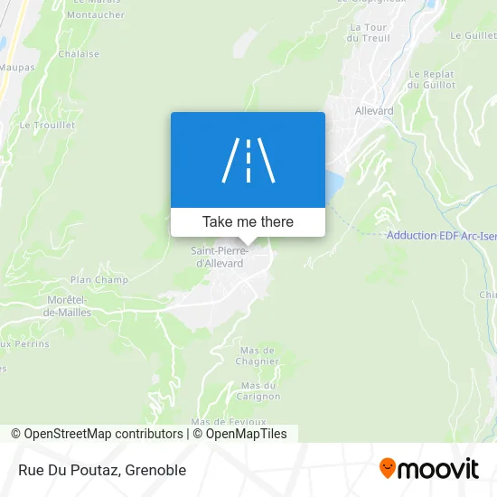 Rue Du Poutaz map