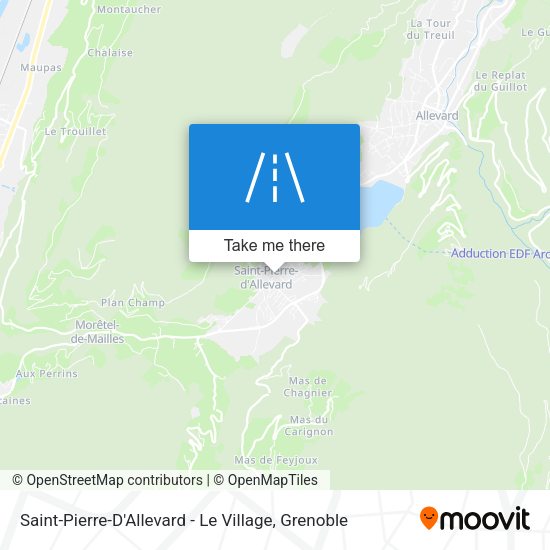 Saint-Pierre-D'Allevard - Le Village map