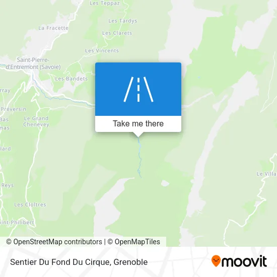 Sentier Du Fond Du Cirque map