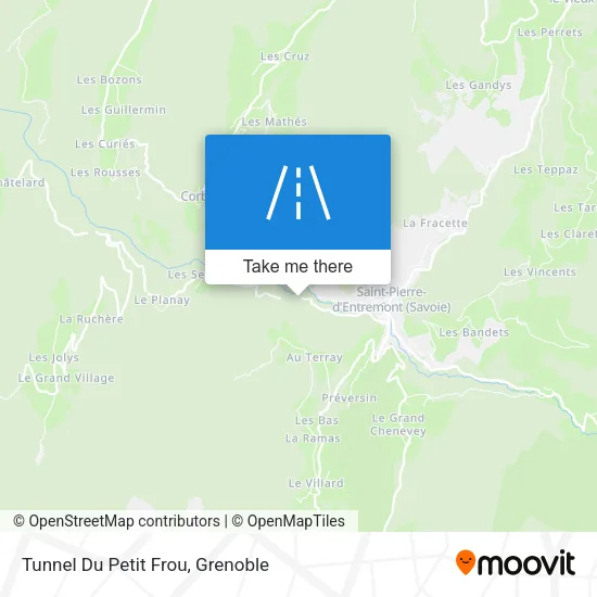 Tunnel Du Petit Frou map