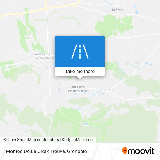 Montée De La Croix Trouva map