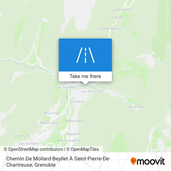 Chemin De Mollard-Beyllet À Saint-Pierre-De-Chartreuse map