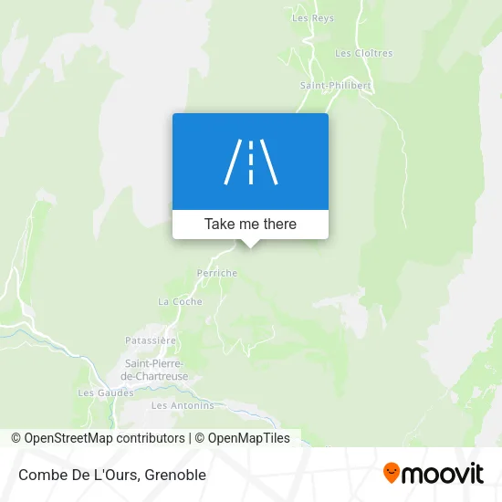 Combe De L'Ours map