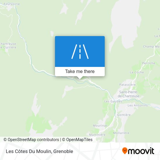 Les Côtes Du Moulin map