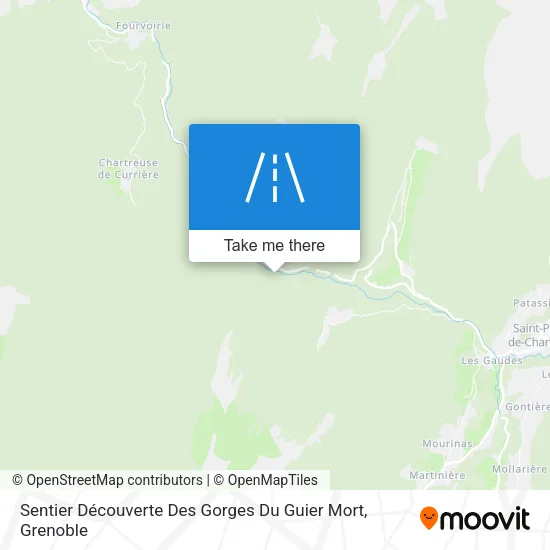 Sentier Découverte Des Gorges Du Guier Mort map