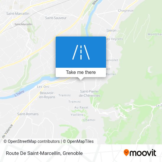 Route De Saint-Marcellin map