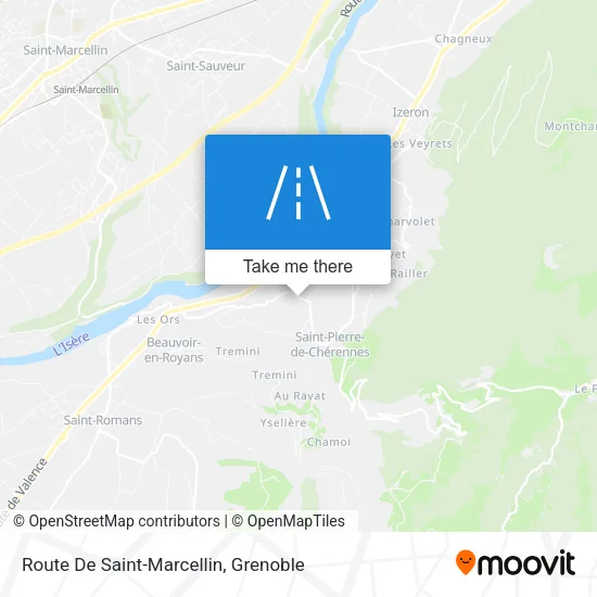 Route De Saint-Marcellin map