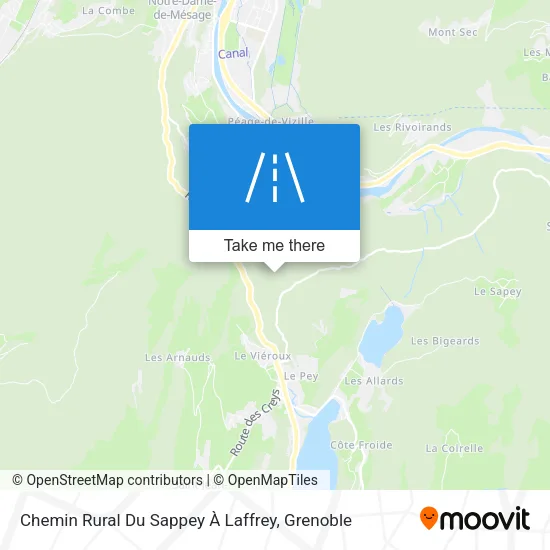 Chemin Rural Du Sappey À Laffrey map