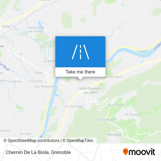 Chemin De La Biole map