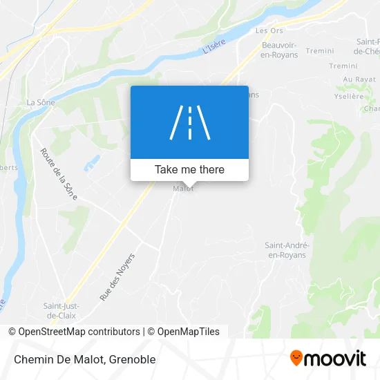 Chemin De Malot map