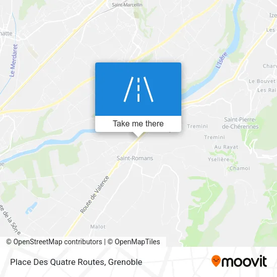 Place Des Quatre Routes map