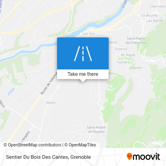 Sentier Du Bois Des Cantes map