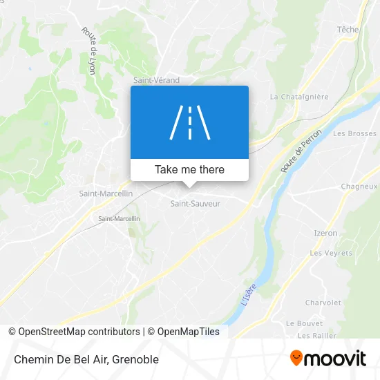 Chemin De Bel Air map