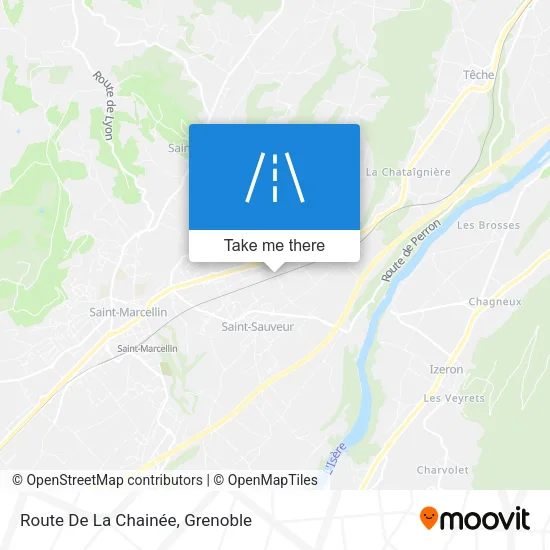 Route De La Chainée map