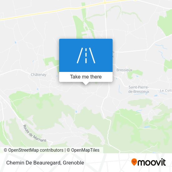 Chemin De Beauregard map