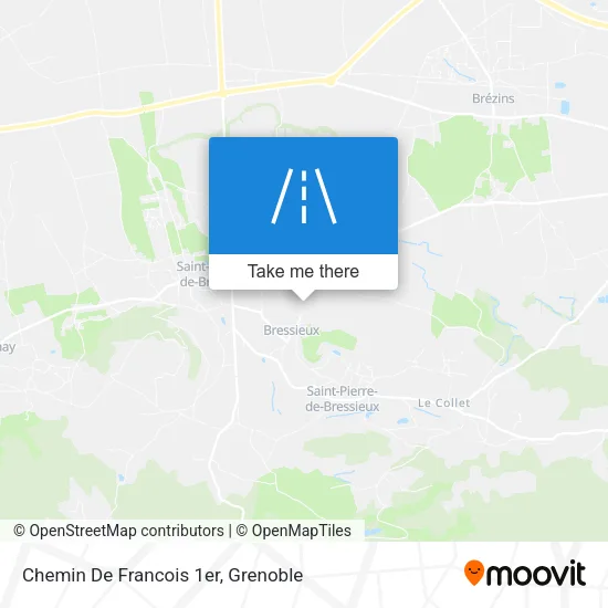 Chemin De Francois 1er map