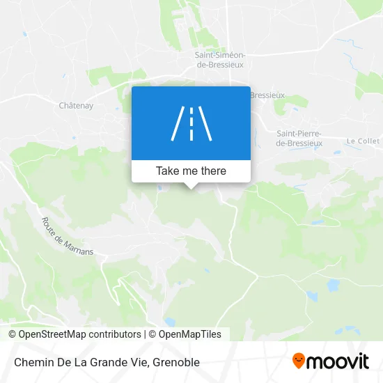 Chemin De La Grande Vie map