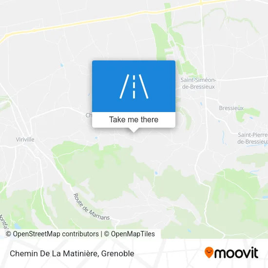 Chemin De La Matinière map