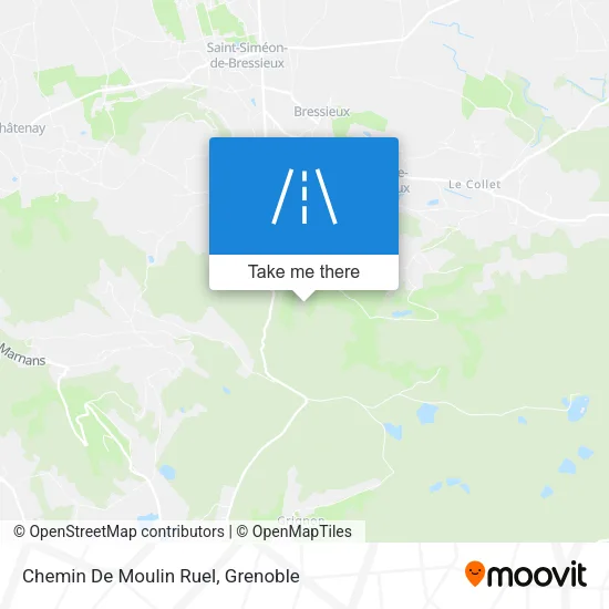 Chemin De Moulin Ruel map