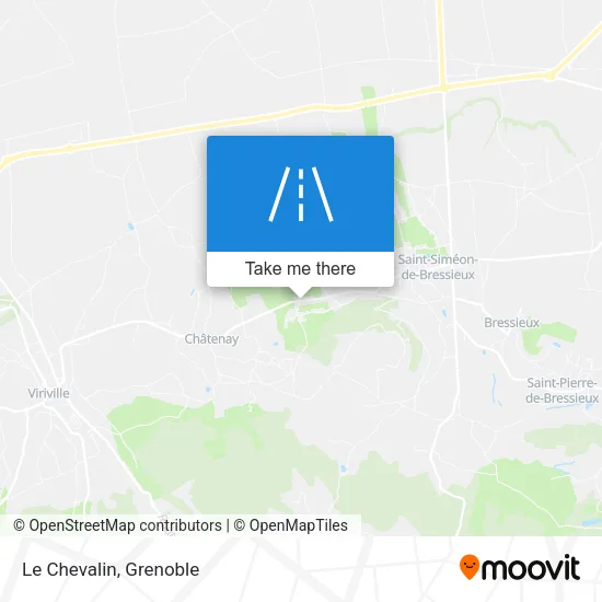 Le Chevalin map