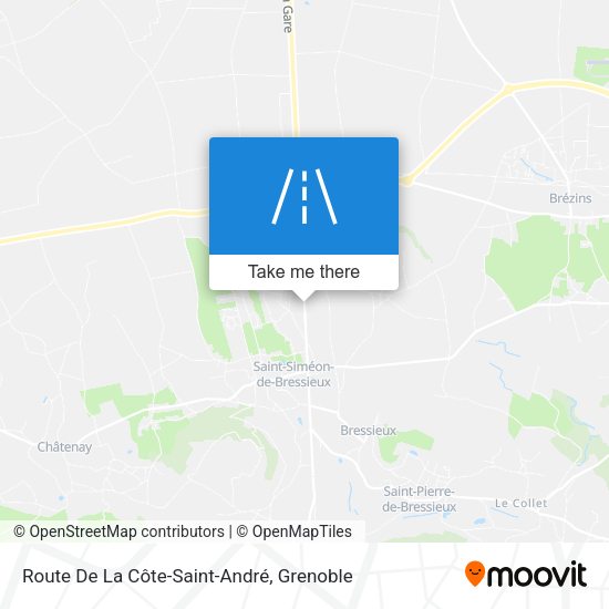 Route De La Côte-Saint-André map