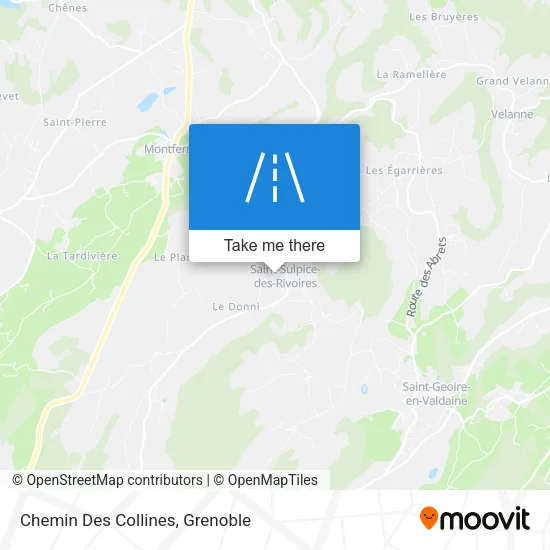 Chemin Des Collines map