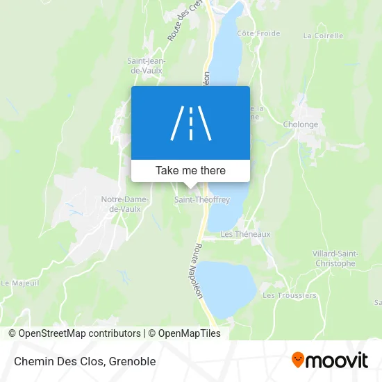 Chemin Des Clos map