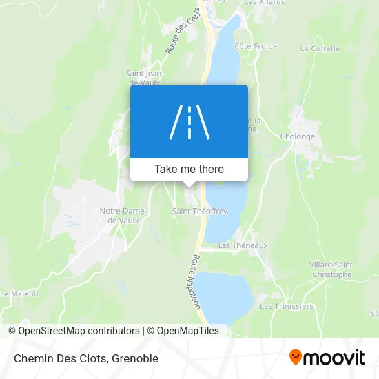 Chemin Des Clots map