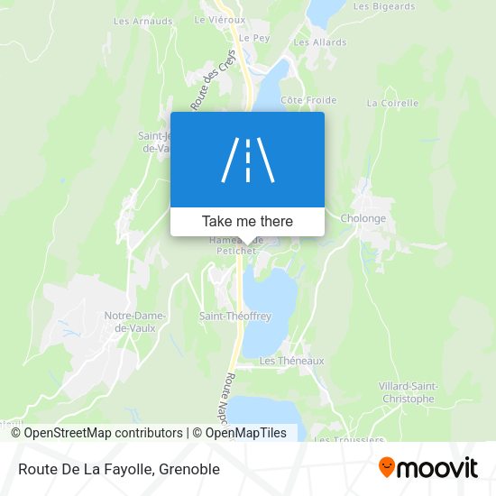 Route De La Fayolle map