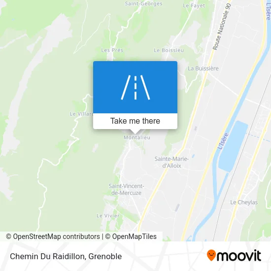 Chemin Du Raidillon map