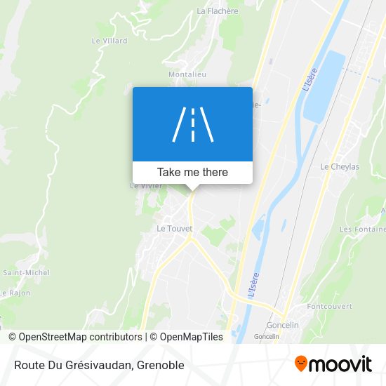 Route Du Grésivaudan map