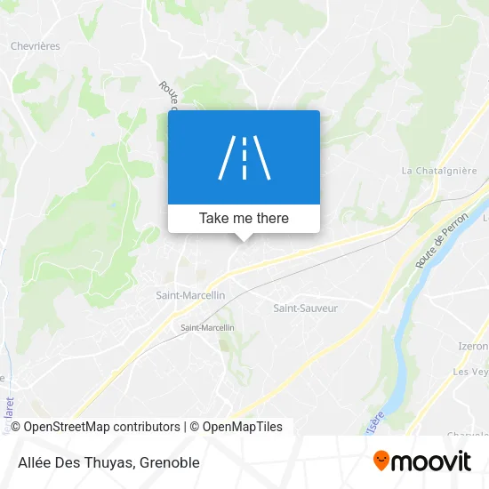 Allée Des Thuyas map