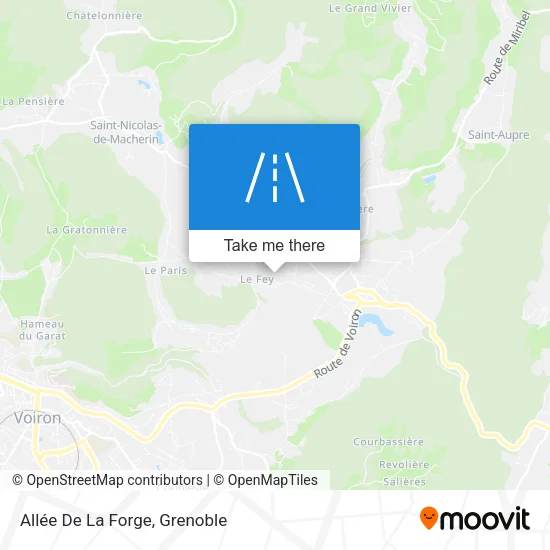 Allée De La Forge map