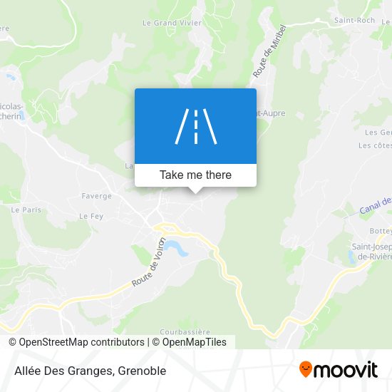 Allée Des Granges map