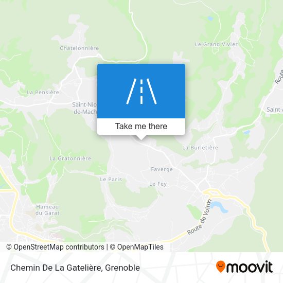 Chemin De La Gatelière map