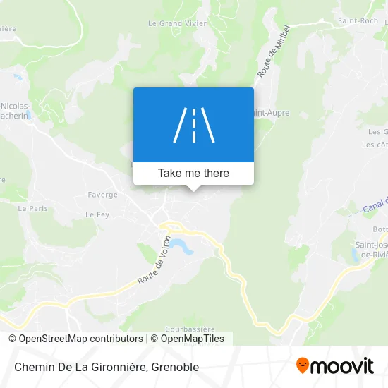 Chemin De La Gironnière map