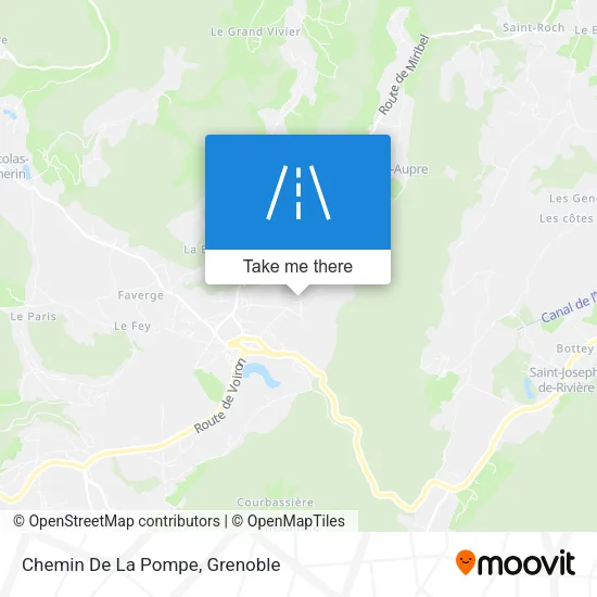 Chemin De La Pompe map
