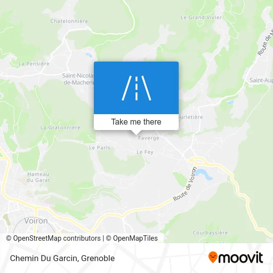 Chemin Du Garcin map