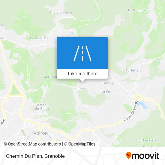 Chemin Du Plan map