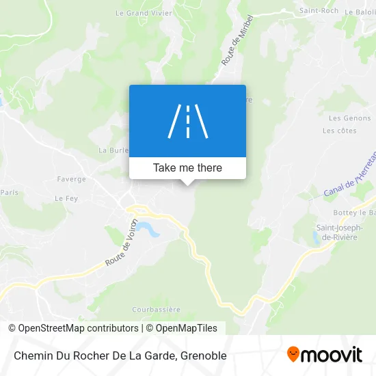 Chemin Du Rocher De La Garde map
