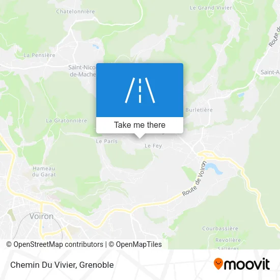 Chemin Du Vivier map