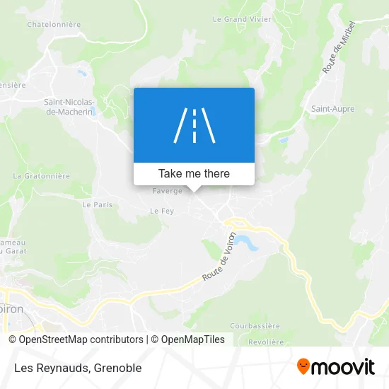 Les Reynauds map