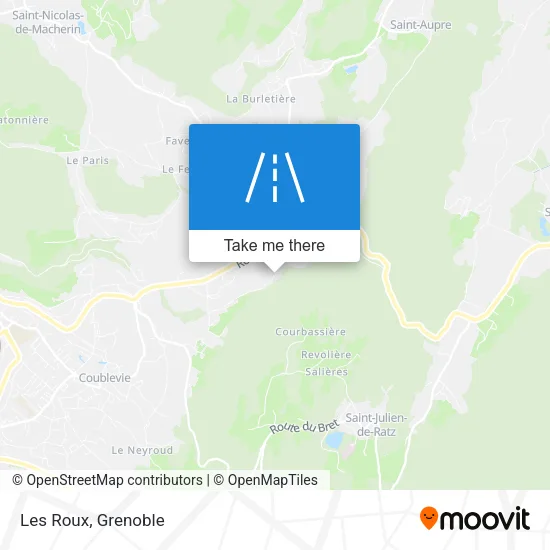 Les Roux map