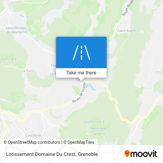 Lotissement Domaine Du Crest map