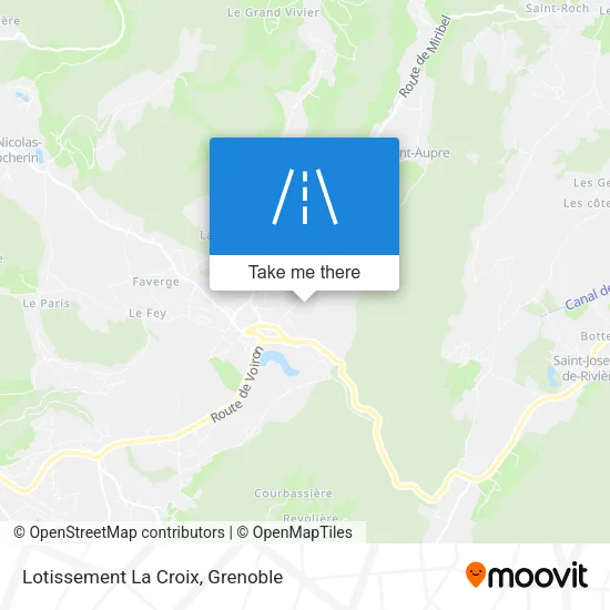 Lotissement La Croix map