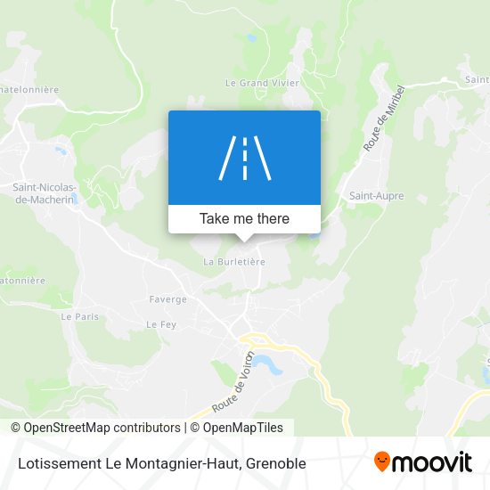 Lotissement Le Montagnier-Haut map